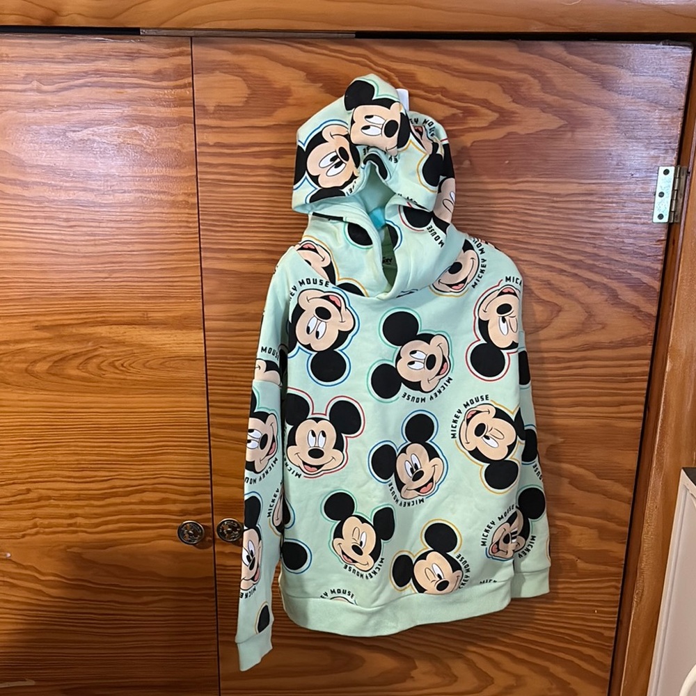 Disney Green and Black Mickey Mouse Hoodie